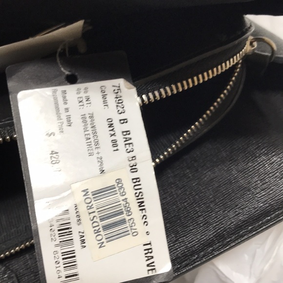 Furla business travel leather bag with double straps. Made in Italy. NWT - Picture 9 of 11